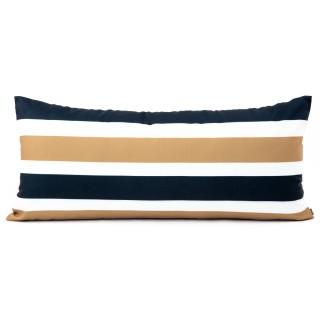 Coussin d'extérieuravec des sobres et larges rayures Kos