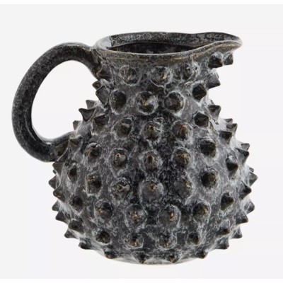 STONEWARE JUG W/ SPIKES D15X14CM