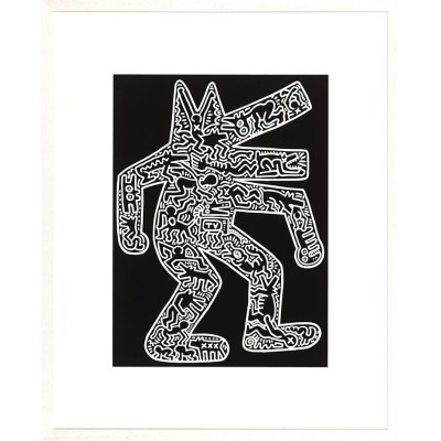 TABLEAU KEITH HARING - DOG 1985