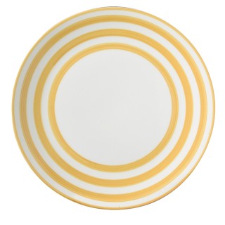 ASSIETTE PLATE EN CERAMIQUE D27CM GIALLO CERCHI