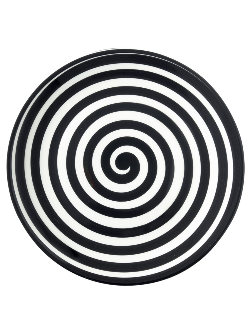 ASSIETTE PLATE EN CERAMIQUE D27 CM NERO SPIRALE