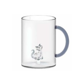 MUG EN VERRE BOROSILICATE CHAT 420ml