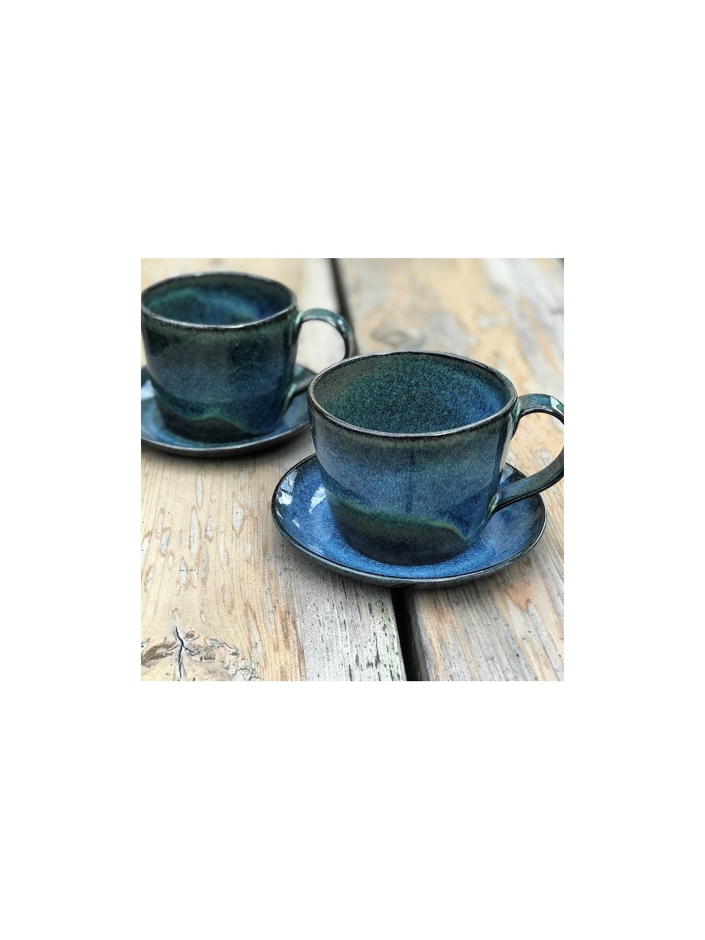 TASSE A CAFE 8CL EN GRES GENESIS BLUE