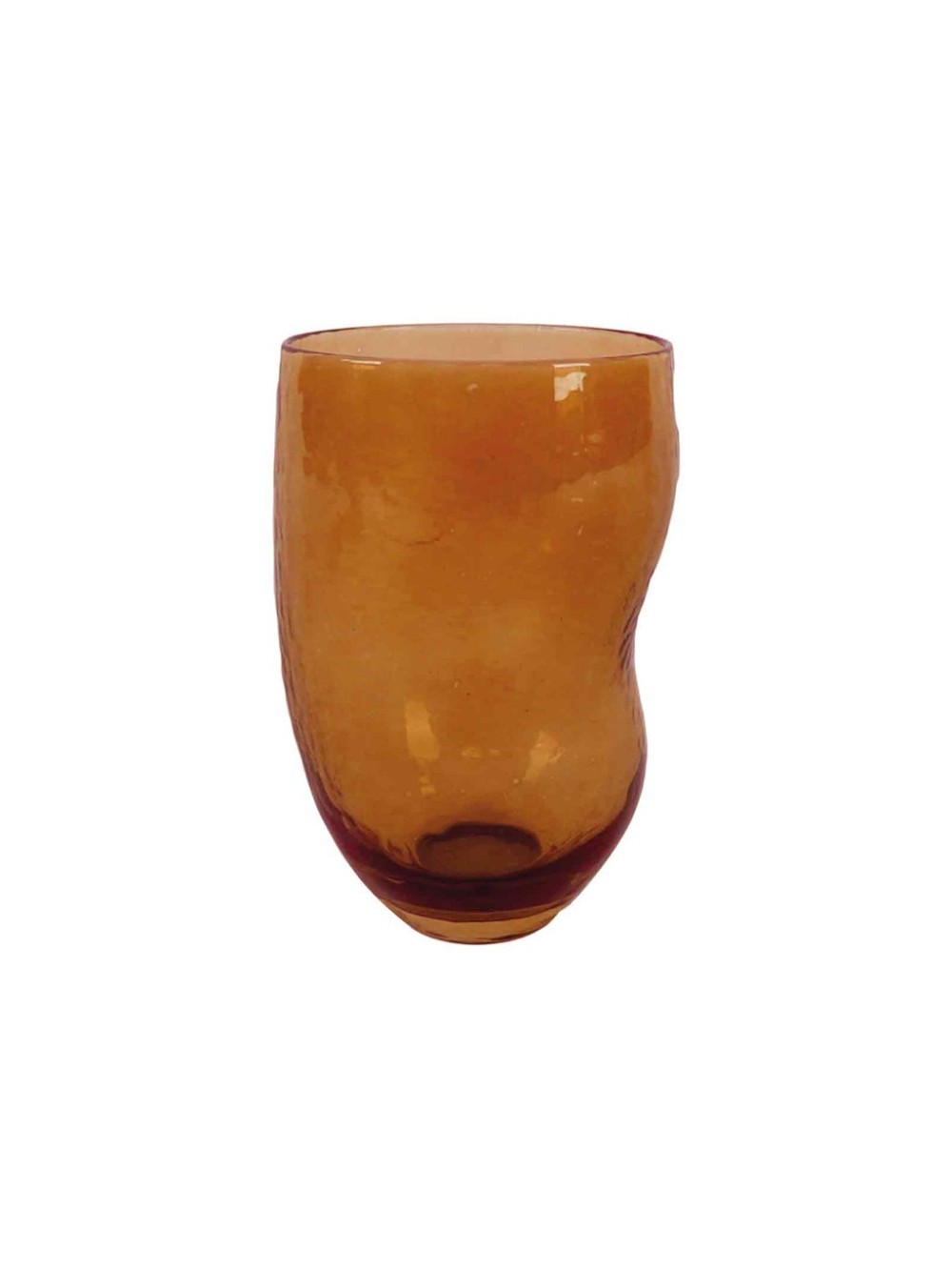 VERRE GOBELET TRIBU AMBRE D7 H11cm