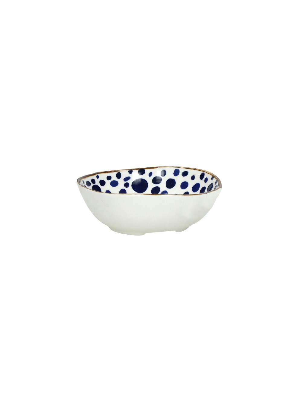 ANAFI - plat à four/bol à soupe - porcelaine - L 17,5 x W 13,7 x H 5 cm - bleu