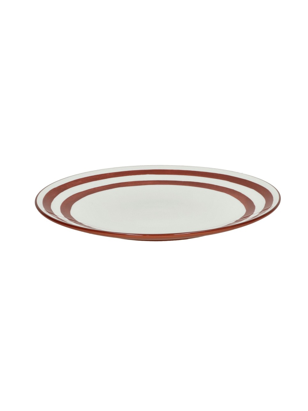 MYKONOS - assiette plate - porcelaine - DIA 25,6 x H 2,5 cm 