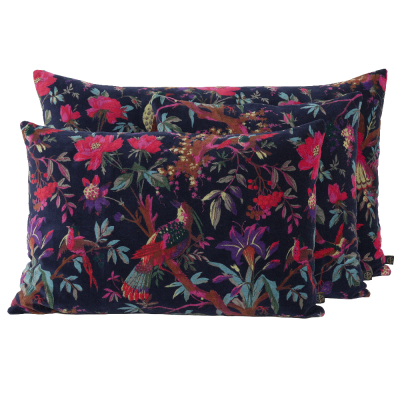 Coussin en velours - Birdy Encre
