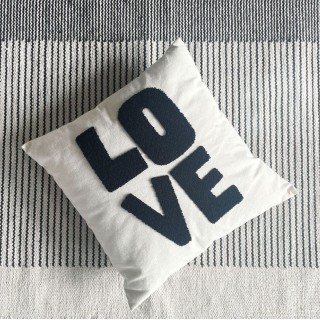 Coussin Influence love noir