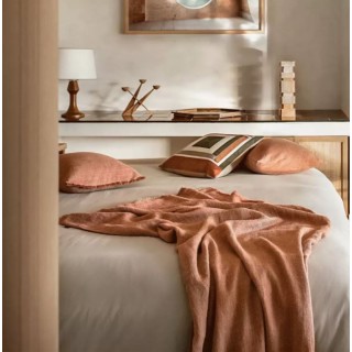 Plaid Couvre lit en lin 135x190 cm - Cuba