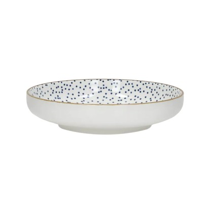 ANAFI - ASSIETTE CREUSE - porcelaine - DIA 20,3 x H 4,5 cm - bleu