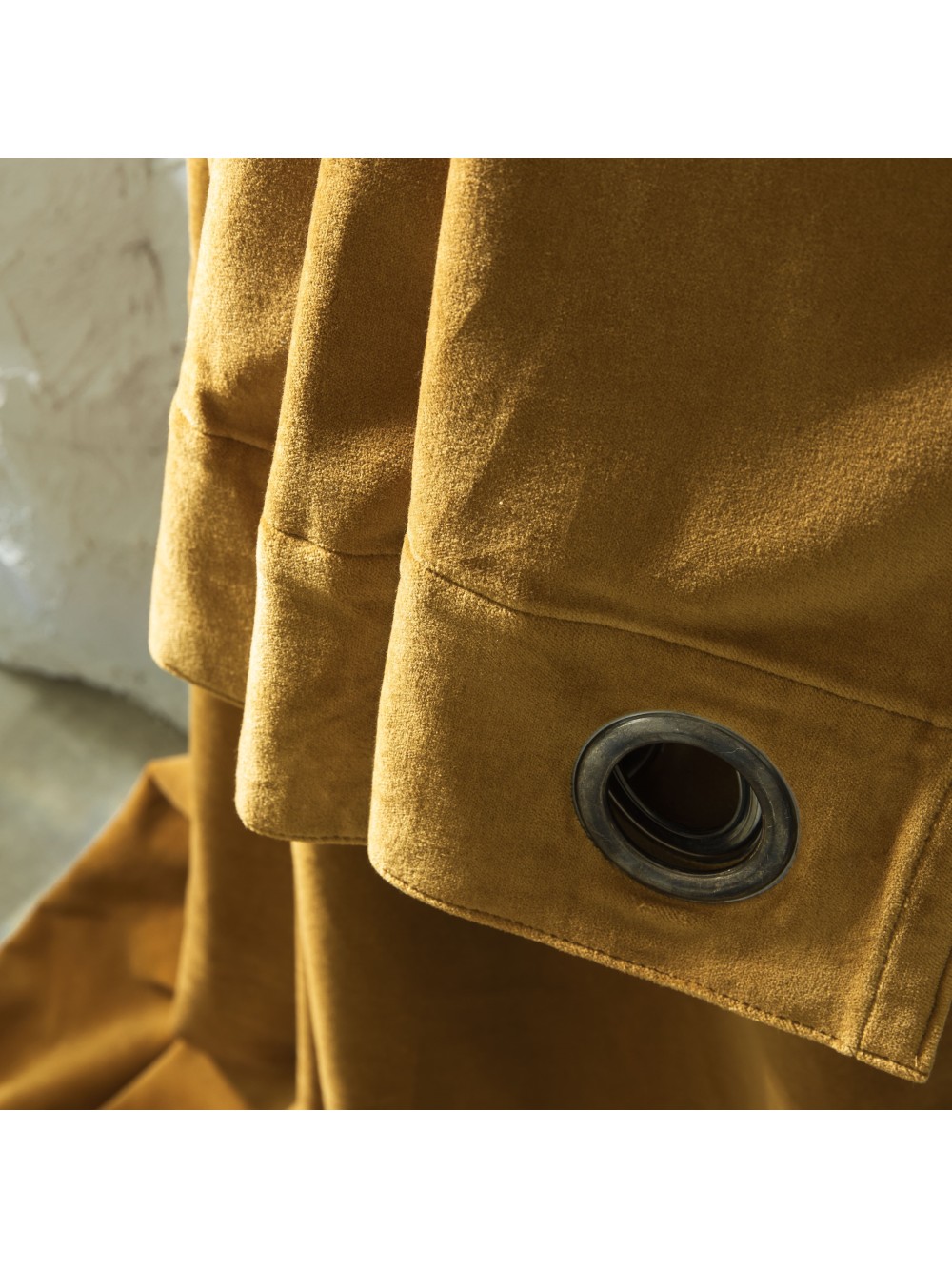 Rideau en velours avec oeillets DELHI 135X300 Harmony - 10 coloris disponibles