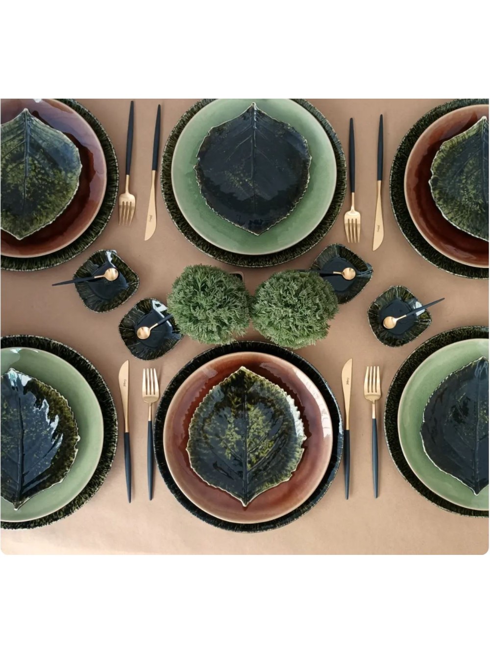 Assiette feuille d'alchémille - Riviera forêt Ø 11 cm