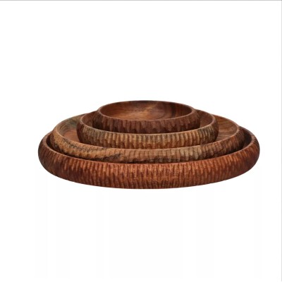Plat en bois d'acacia - Hommage Ø 25 cm