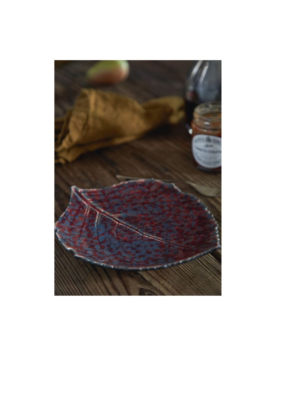 Assiette feuille d'alchémille - Riviera forêt Ø 18 cm