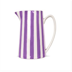 Pichet à rayures - Violet