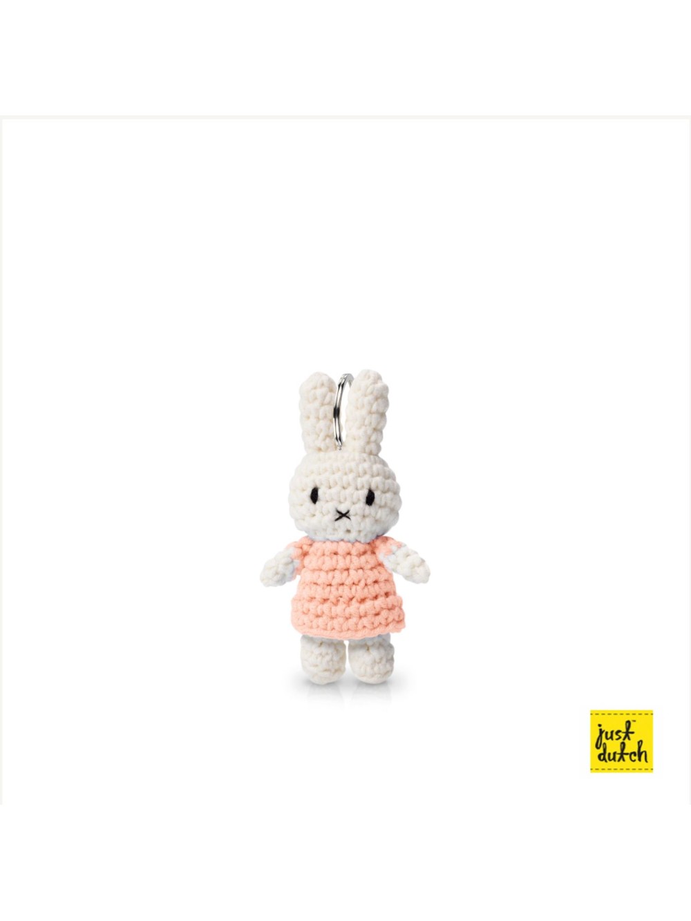 Porte-clé Miffy ROBE ROSE  Crochetée