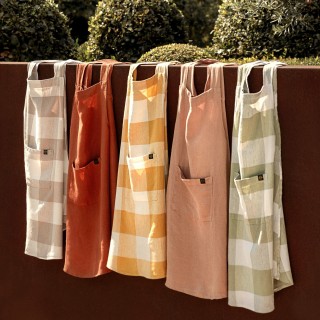 Tablier japonais en lin et coton - Osani