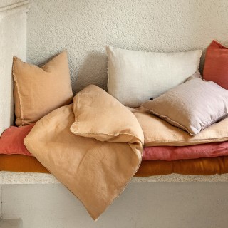 Housse d'édredon en lin et coton - Limy