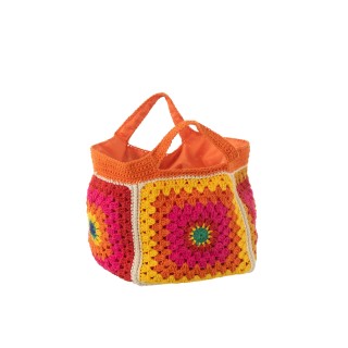 Sac crochet coloré