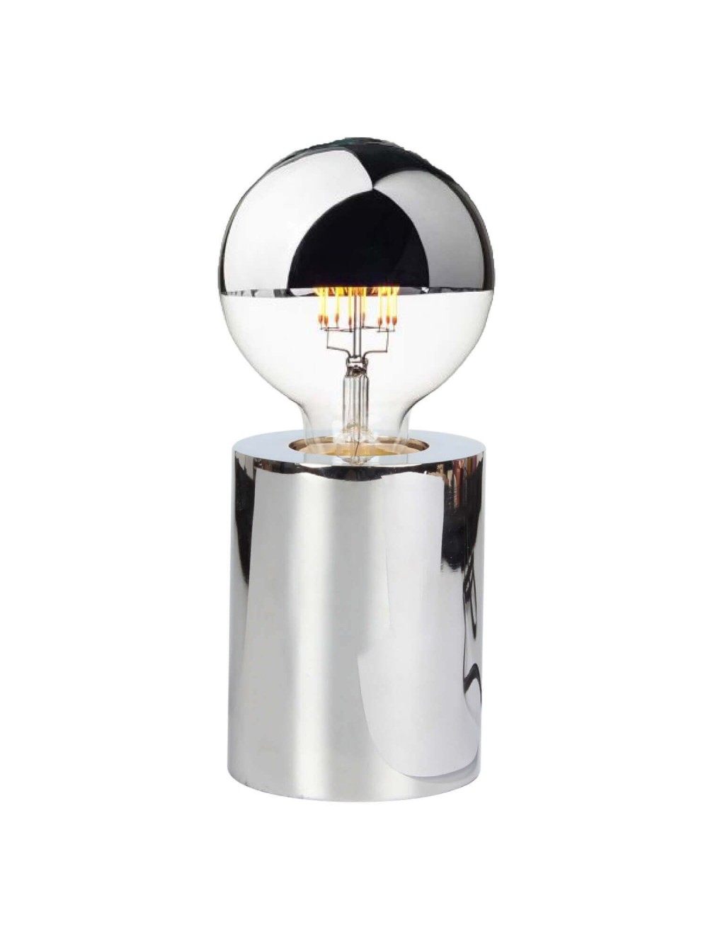 LAMPE TACTILE CHROME DIAM7.5 H9.5CM