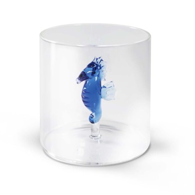 Gobelet en verre - Hippocampe