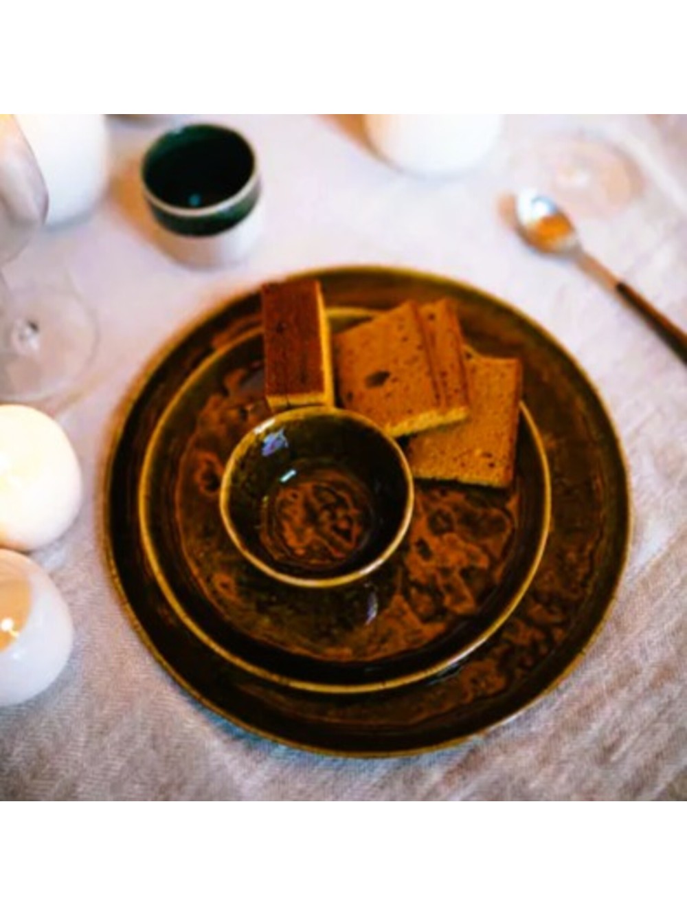 Assiette à dîner - Spiró brun Ø 27 cm