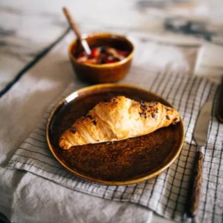 Assiette à dessert - Spiró brun