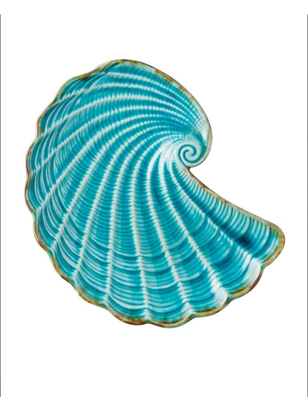 Petite assiette aqua coquillage