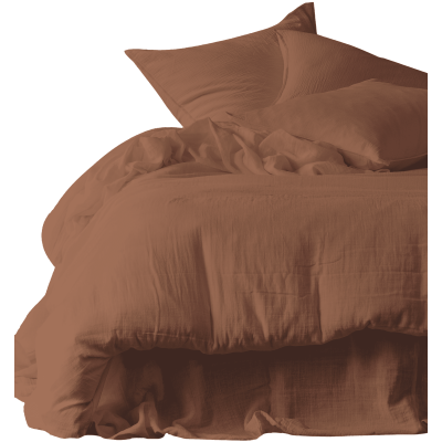 Drap plat en double voile de percale de coton 130g/m2 - Mykonos