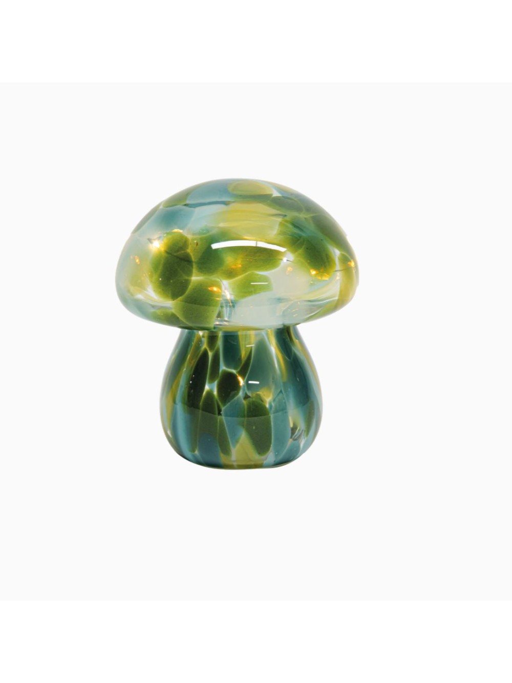 Déco LED champi tacheté multi bleu à piles D13,5 H15,5cm