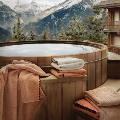 Serviette de bain en éponge 70x130 cm - Issey