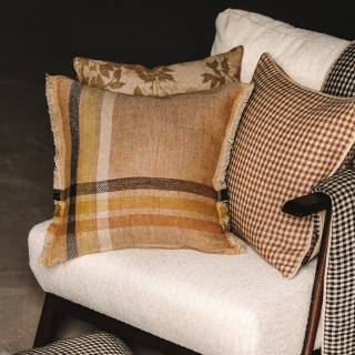 Housse de coussin en lin large trame - Malibu