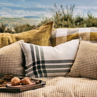 Housse de coussin en lin - Paros