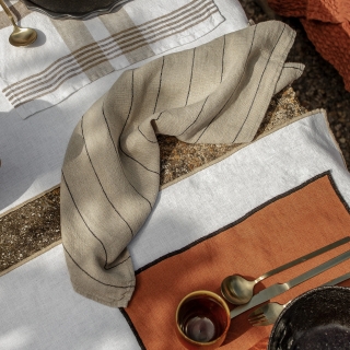 Torchon lin et coton - Calvi II