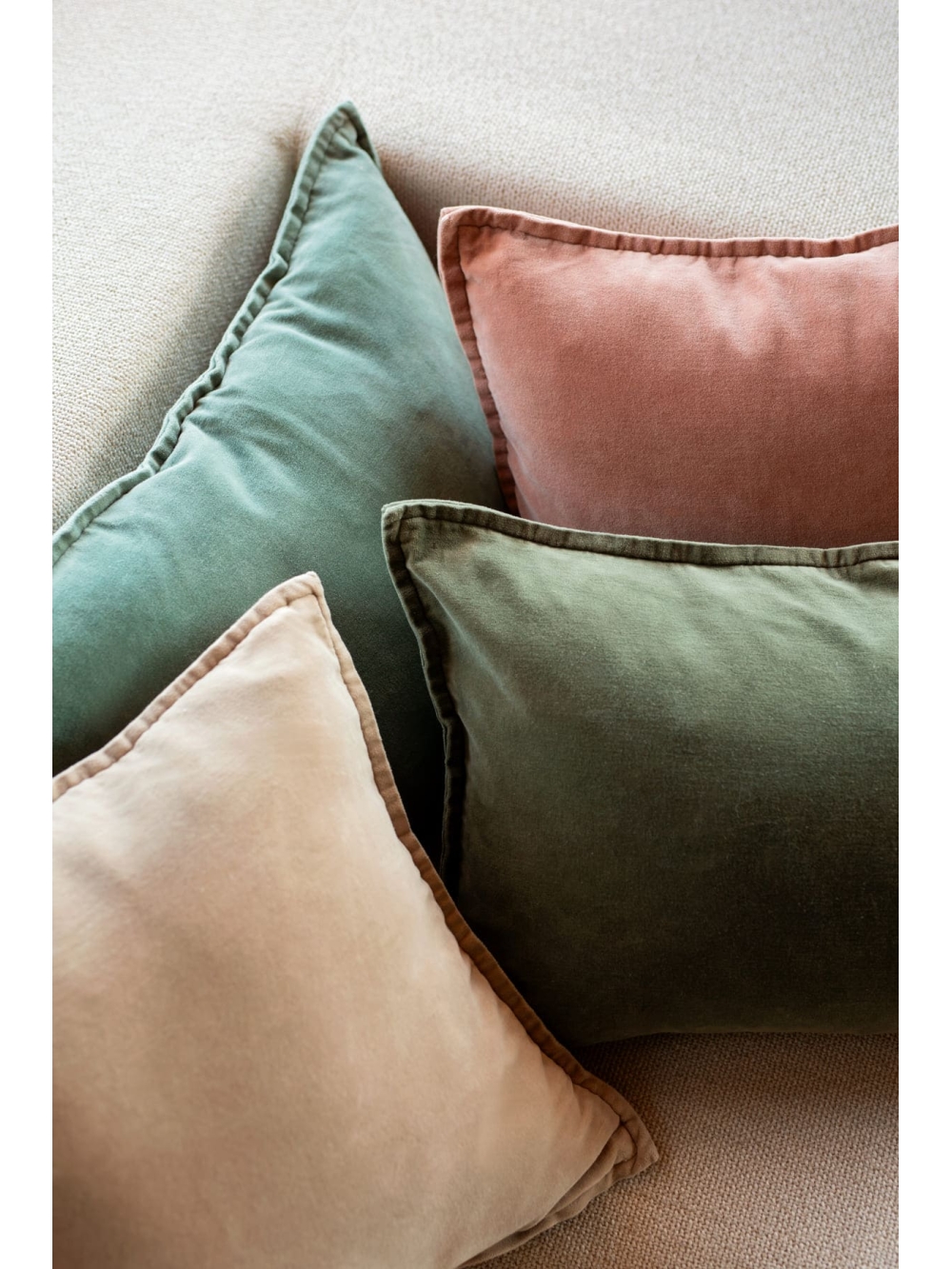 Coussin en velours - Manhattan