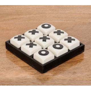 Jeu OXO blanc & noir P:13 cm Lar:13 cm Jeu OXO blanc & noir P:13 cm Lar:13 cm