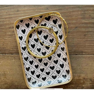 Plateau solo - Les coeurs 15,3 x 10 x 1,6 cm