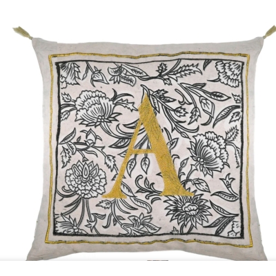 Coussin 50x50 cm - Enluminure lettre A