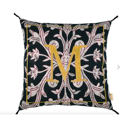 Coussin 50x50 cm - Enluminure lettre M