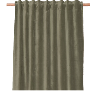 Rideau à galon fronceur en velours 135x300cm - New Delhi