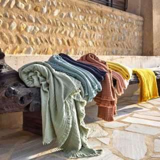 Plaid en coton 130x180 cm - Vanly