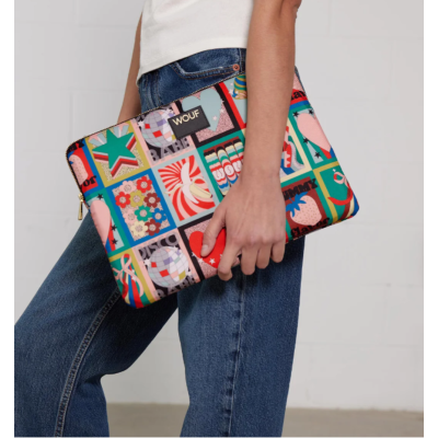 Housse ordinateur 13" & 14" Discobabe de Wouf