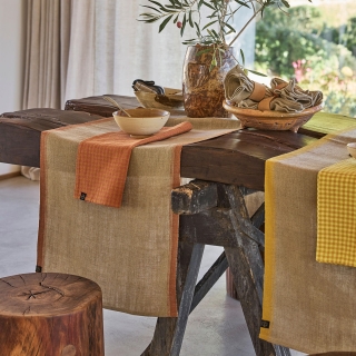 Chemin de table en lin - Havana