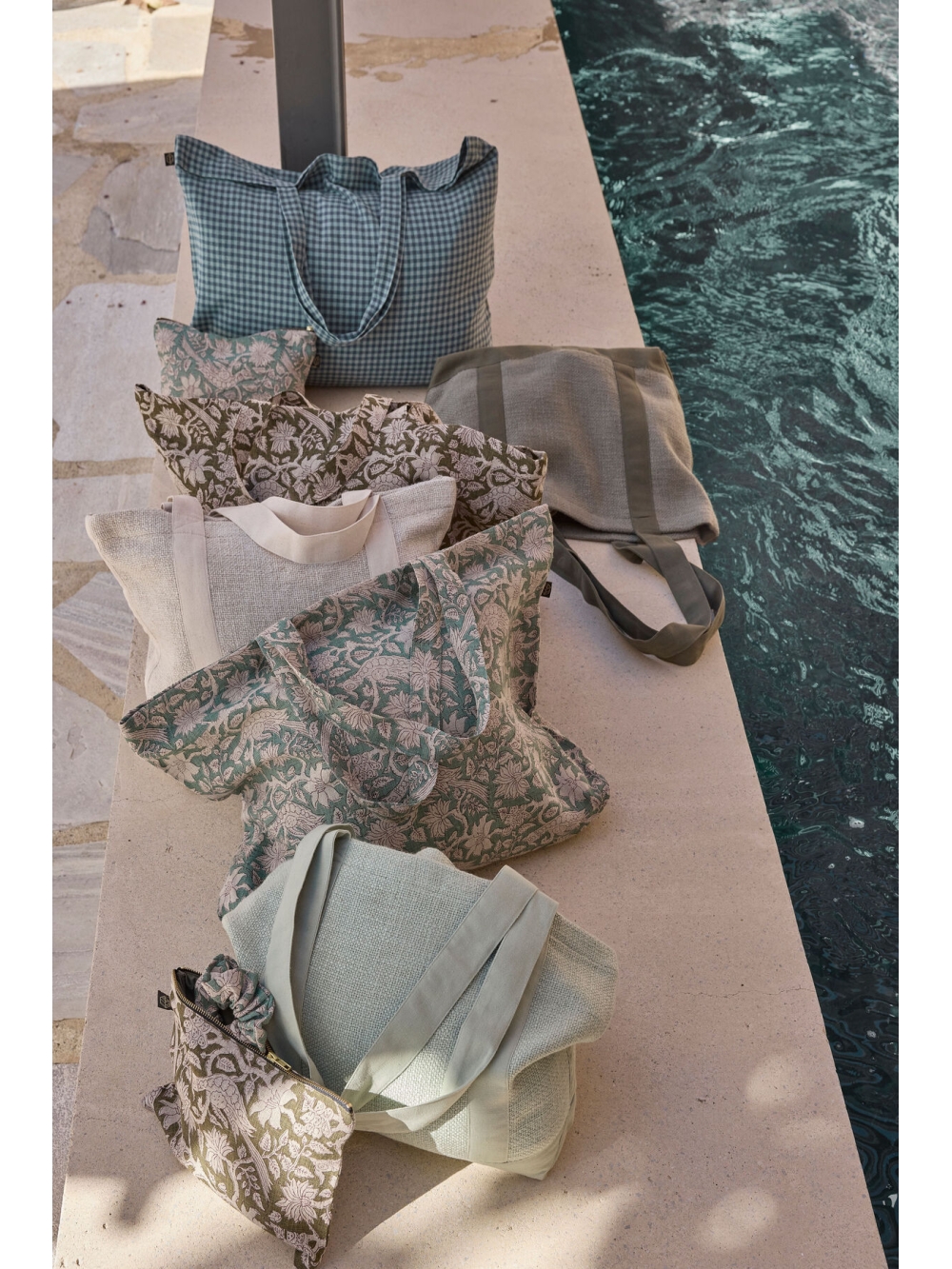 Cabas en lin imprimé indien - Jaipur