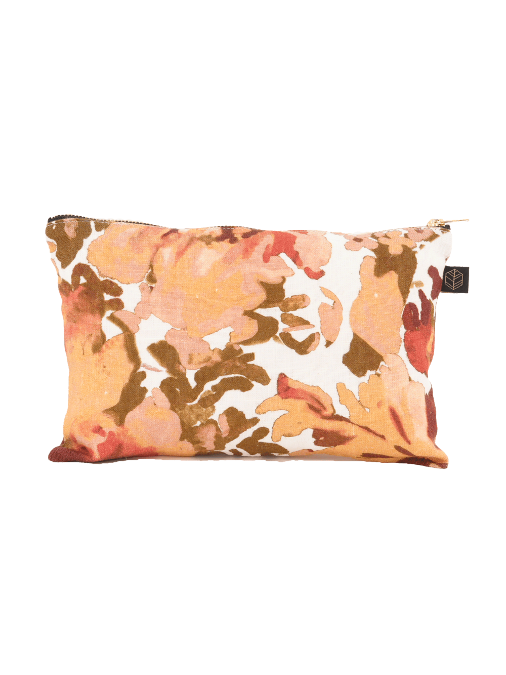 Trousse en lin imprimé floral - Bologne