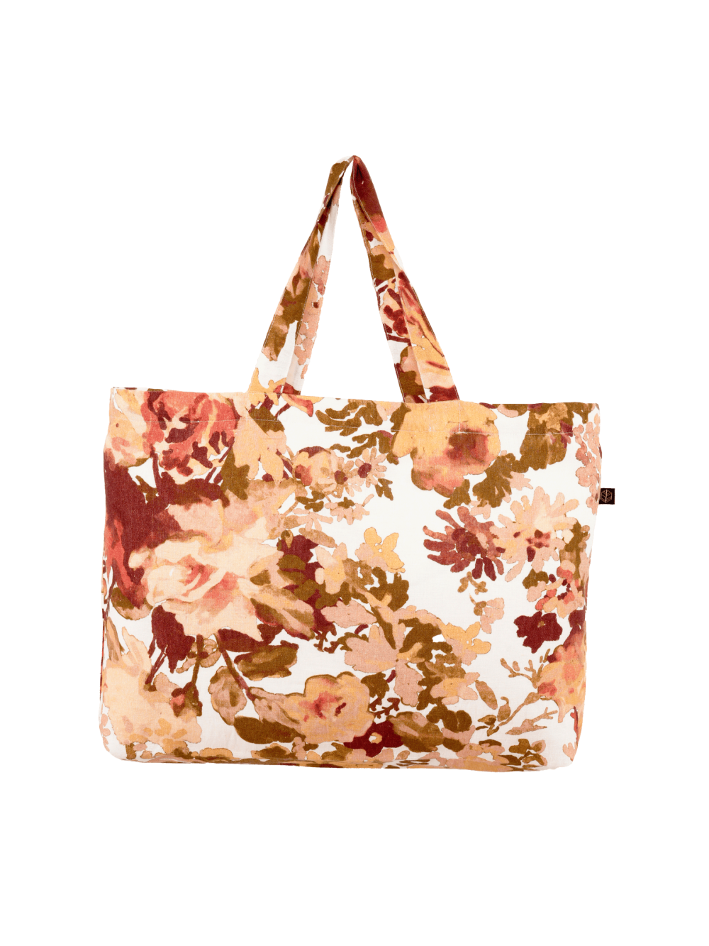 Cabas en lin imprimé floral - Bologne