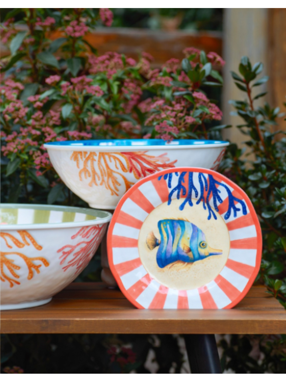 Set de deux assiettes à dessert , Litorale - Melamine, Ø 21 cm