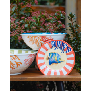 Set de deux assiettes à dessert , Litorale - Melamine, Ø 21 cm