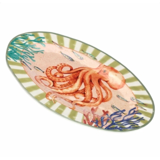 Plateau ovale Litorale - mélamine, 45 x 30 cm