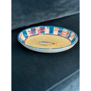 Petit plat creux ovale Litorale  en mélamine 24cmx15cm